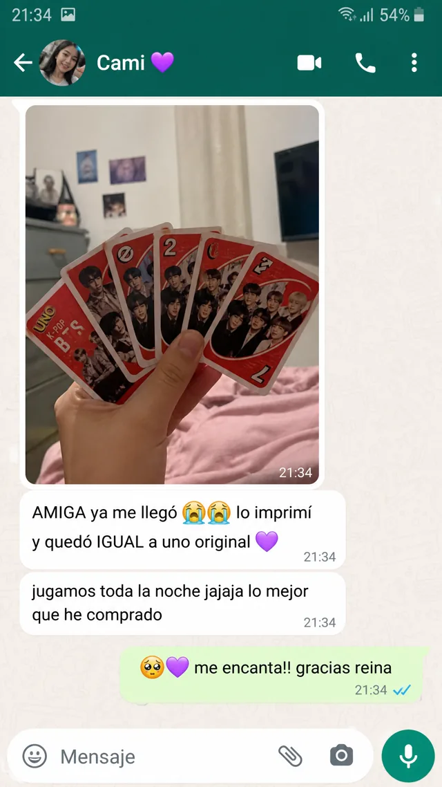 Testimonio WhatsApp de una clienta