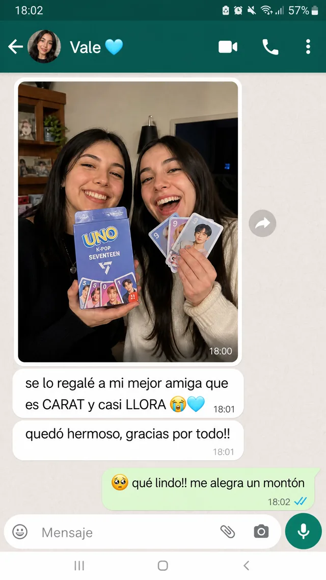 Testimonio WhatsApp de una clienta