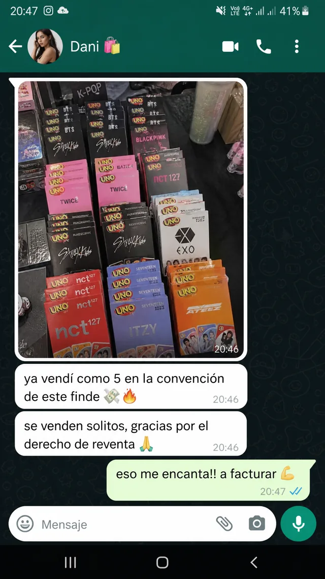 Testimonio WhatsApp de una clienta